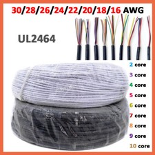 Flexible PVC Wire 30 AWG - 16 AWG Signal Control Cable 2/3/4/5/6/7/8/9/10 Cores
