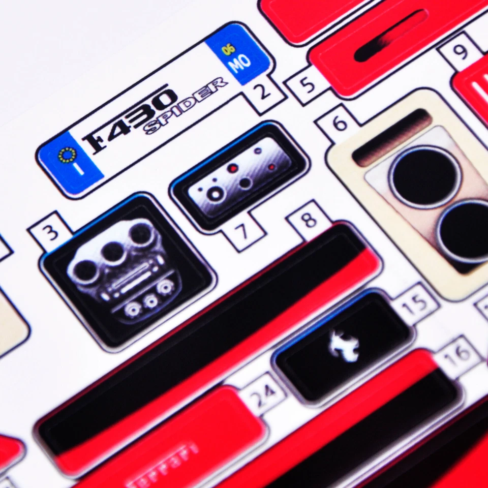 Replacement sticker for set 8671 Precut sticker - Image 2 of 4