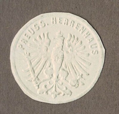 Stamp Prussia: Prussia. MENS HOUSE