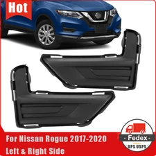 A Pair For 2017 2018 2019 2020 Nissan Rogue Front Bumper Fog Light Cover LH&RH