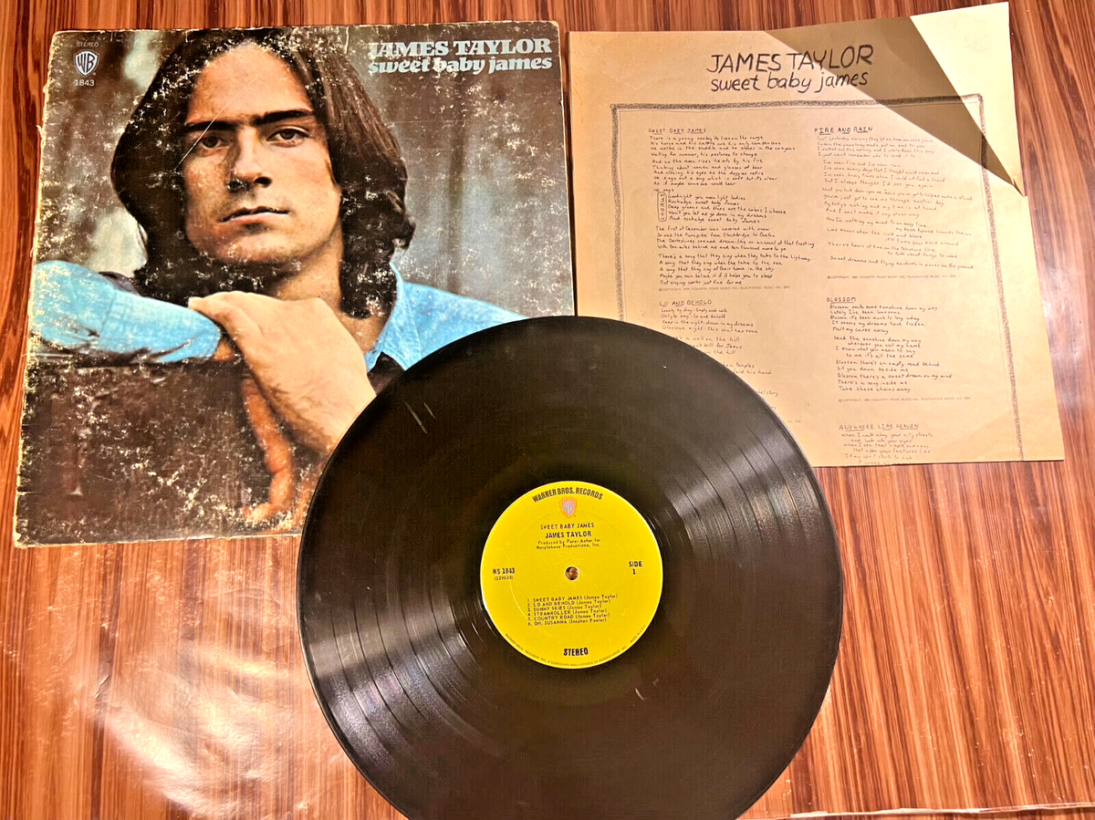 James Taylor Sweet Baby James LP Vinyl Record WS1843 1970 Folk Pop
