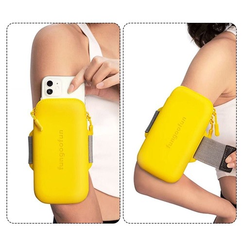 Large Capacity Running Arm Bag Waterproof Cell Phone Holder Sport - Zdjęcie 10 z 14