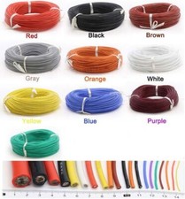 30AWG UL Flexible Silicone Cable Wire 0.08mm Stranded Copper Line Various Colors