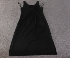 Talbots dress Small black sleeveless A-line pullover strap womens stretch