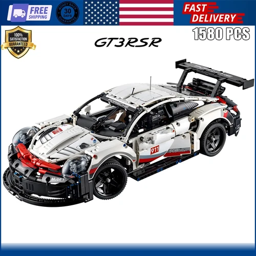 (42096) NEW MOC Technic Porsche 911 RSR Building Blocks Complete Set