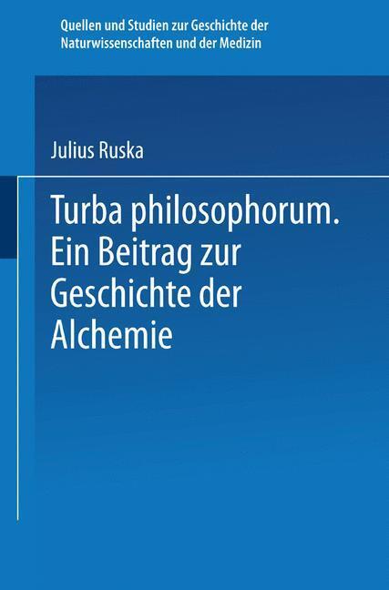 Turba Philosophorum | Buch | 9783662229583