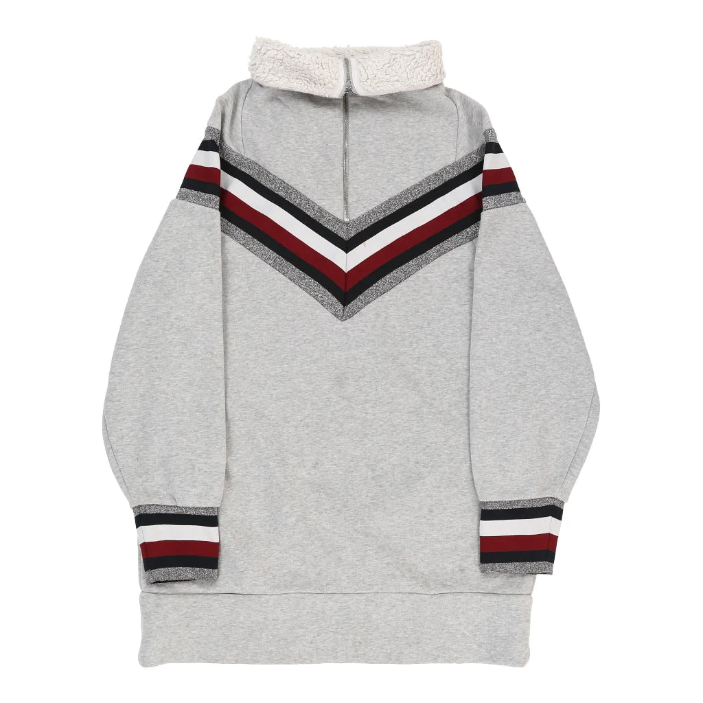 tommy hilfiger 1 4 zip grey