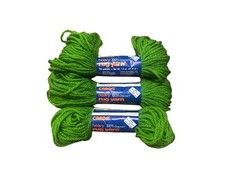 Vintage Caron tappeto pesante filato 100% Dacron 0021 avocado lotto di 3