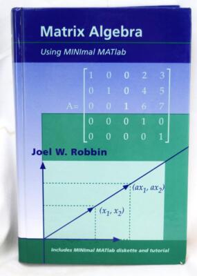 1995 Matrix Algebra Using MINlmal MATlab w/Disc Joel Robbin Hardcover