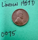 1957 D Lincoln cent - wheat penny - circulated - FREE SHIPPING!!