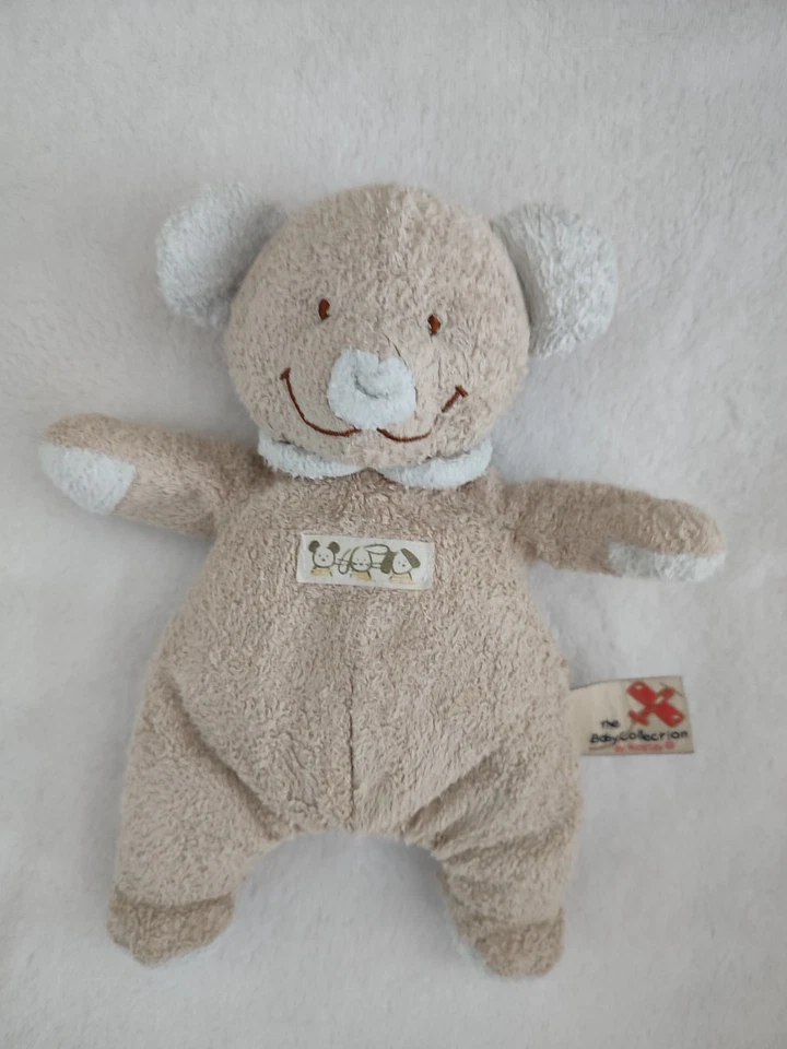 Doudou  ours souris koala gris blanc bleu 22cm ancien vintage nicotoy - Photo 1/1