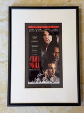 A Time to Kill VHS Cover Autographed by Samuel L Jackson, Professionally Framed