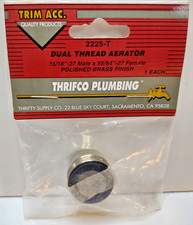 Dual Thread Aerator Gold Color Thriftco Plumbing 2225-T 15/16 by 55/64