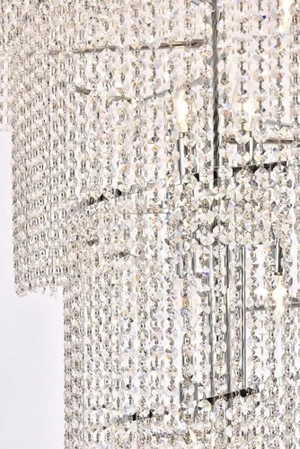Elegant Lighting Spiral 36" 32 Light Royal Crystal Chandelier - Picture 4 of 6