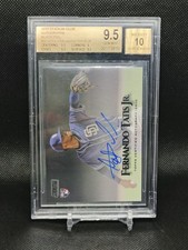 2019 Topps Stadium Club Fernando Tatis Jr. Rookie Auto Black /25 SCA-FTA bgs 9.5