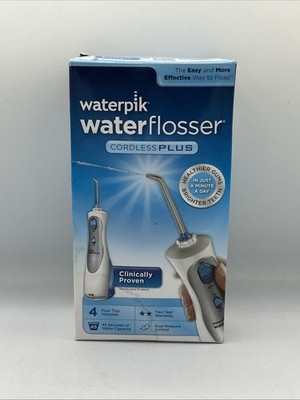 Waterpik Cordlss Plus Water Flossr Flosser Oral Irrigator Dual Pressure Settings