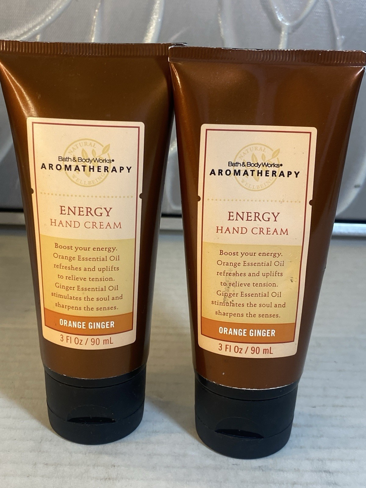 2-RARE Bath Body Works Aromatherapy "Orange Ginger" Energy H