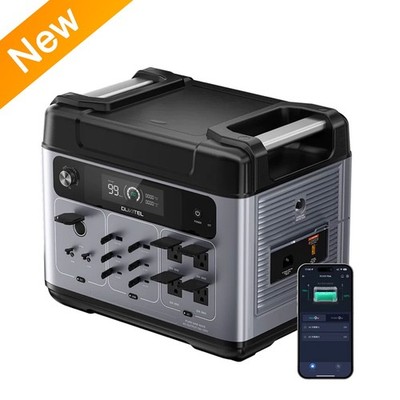 Power Station 2400W/2048Wh Solar Generator Emergency Power for Battery Backup
