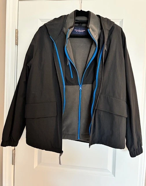 Roundtree & Yorke 3-in-1 Men’s Jacket – Size Large – Water Resistant – Removable