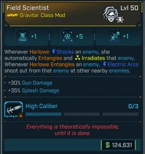 Borderlands 4 OP⭐FIELD SCIENTIST HARLOWE CLASS MOD⭐ GUN DAMAGE