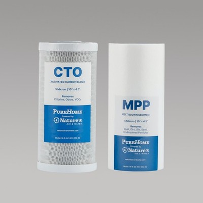 10'' x 4.5'' Melt Blown Sediment & Activated Carbon Water Filters