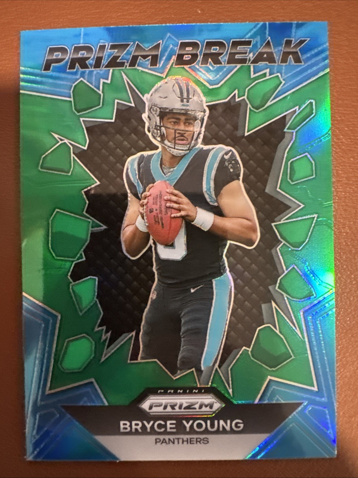 2023 Panini Prizm - Prizm Break Bryce Young #PB-3 Green Prizm (RC)