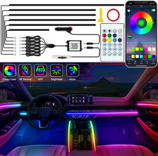 Interior Car LED Strip Lights Acrylic LED Light Dreamcolor Chasing Ambient Light