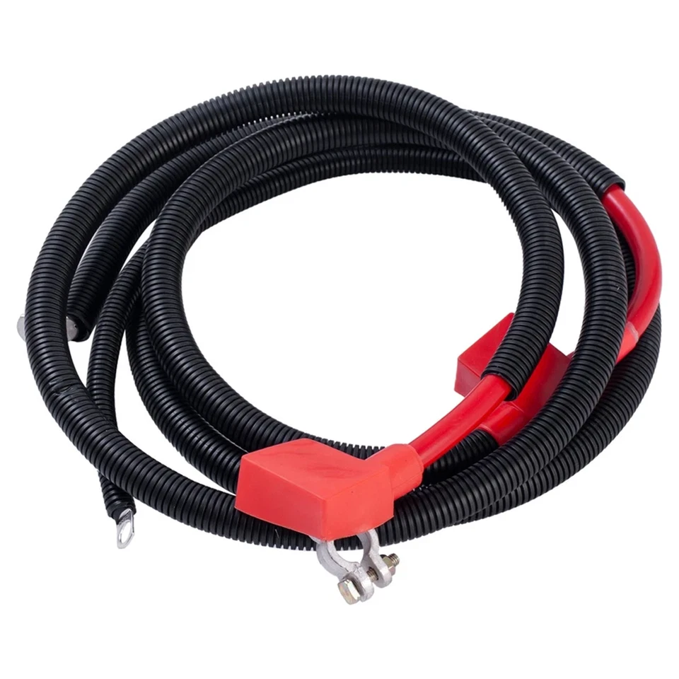 Powerstroke negative & positive battery starter cable kit For 1994-97 Ford 7.3L Foto 2 de 4