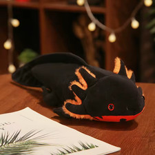 Black Orange Axolotl 17 Inch Stuffed Animal Plush Toys Pillow Kids Doll Gifts