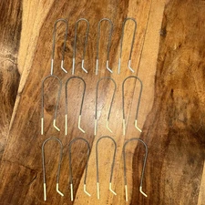 11 Vintage Hot Roller Clips 3 Sizes- 4 Smaller Blue, 6 Med Mint, 1 Large Peach