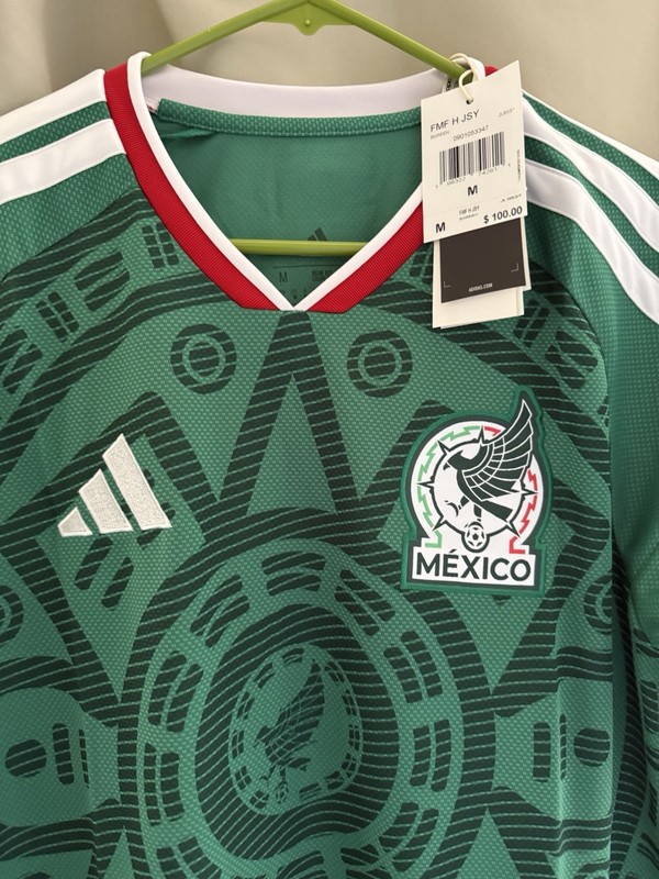 2026 Adidas Mexico World Cup Home Jersey Green Size M Authentic