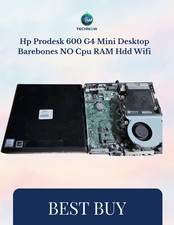 Hp Prodesk 600 G4 Mini Desktop Barebones NO Cpu RAM Hdd Wifi