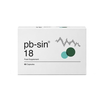 pb-sin 18 probiotische Kapseln 10 Milliarden KBE lebende Kulturen + FOS 60 vegane Kapseln