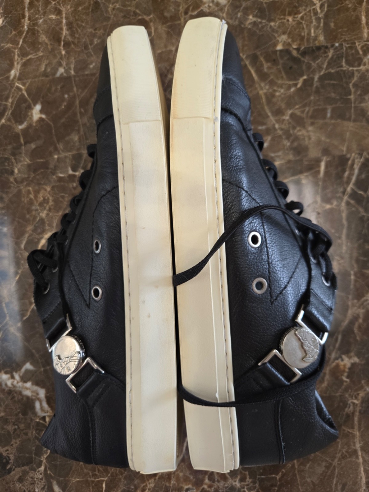 Men sneaker shoes Size 12 versace black thumbnail 9