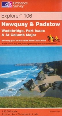 Newquay and Padstow (Explorer Maps) by Ordnance Survey Sheet map, folded Book