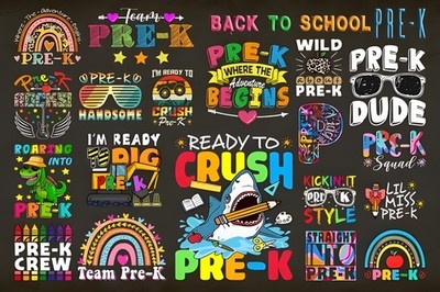 PRE-K Back to School SVG Bundle