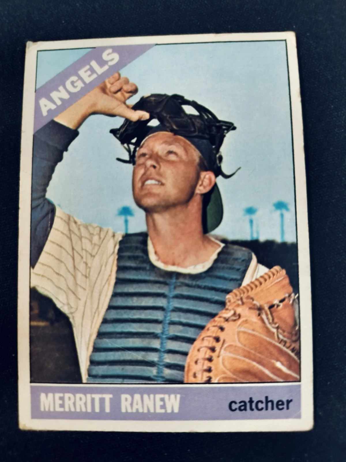 1966 Topps #62 Merritt Ranew No Sold Line Variation VG+ - FREE Shipping!