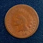 1886 Type 1 Indian Head Cent, G Condition, Variety Better Date Penny A246