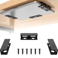 Under Desk Laptop Mount Sturdy Durable with Screw Metal for Laptop Notebook Spac
