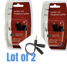 LOT OF ( 2) Belkin F8V234 Speaker and Headpho...