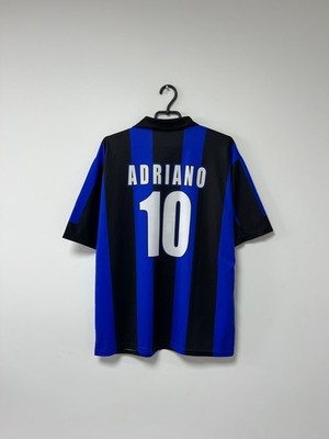 Inter Milan 1996 1997 Home Maglia Football Shirt Jersey Adriano #10 Mens sz  XL