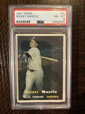 🔥Beautiful PSA 8 1957 Topps #95 Mickey Mantle🔥