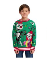 NWT Disney Kids Tim Burton The Nightmare Before Christmas Sweater Sz M, L