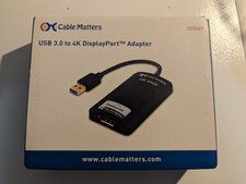 USB 3.0 to DisplayPort Adapter - 4K Ready Black