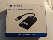 USB 3.0 to DisplayPort Adapter - 4K Ready Black