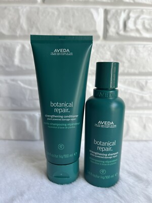 Aveda Botanical Repair Strengthening Shampoo + Conditioner 3.4oz Ea NWOB Free Sh