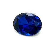 Oval Lab-created Blue Sapphire 12x10mm - 5x3mm 