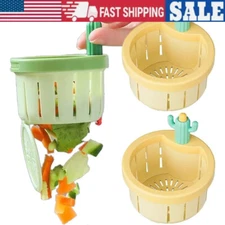 Cactus Kitchen Sink Drain Strainer Press Automatic Dumping Basket 1PCS