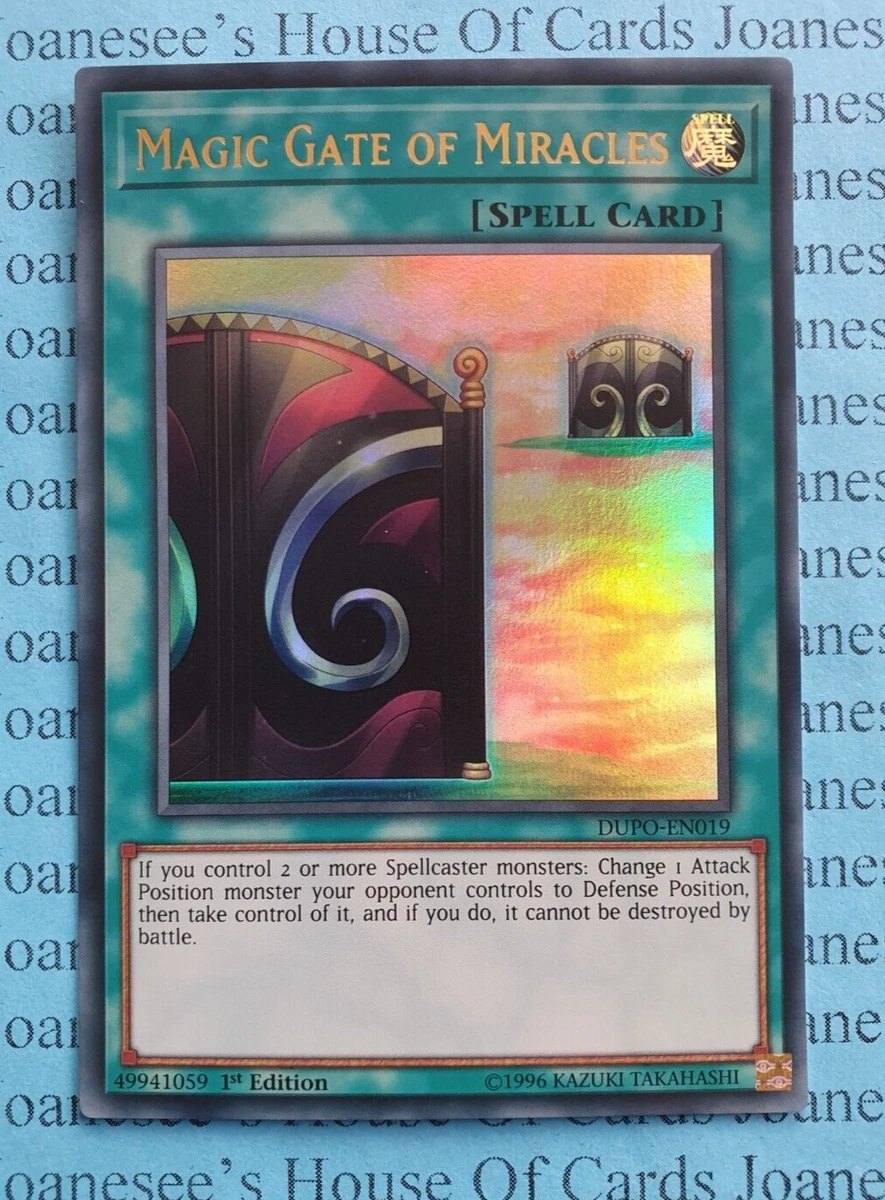 Magic Gate of Miracles DUPO EN019 Ultra Rare Yu Gi Oh Card 1st Edition New