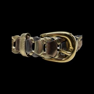 Vintage 90’s Gold Aimee Lynnn Sequined Belt Amie Lynn Gold Nwt Gold Chain Belt 90s One Size Adjustable  main image 2